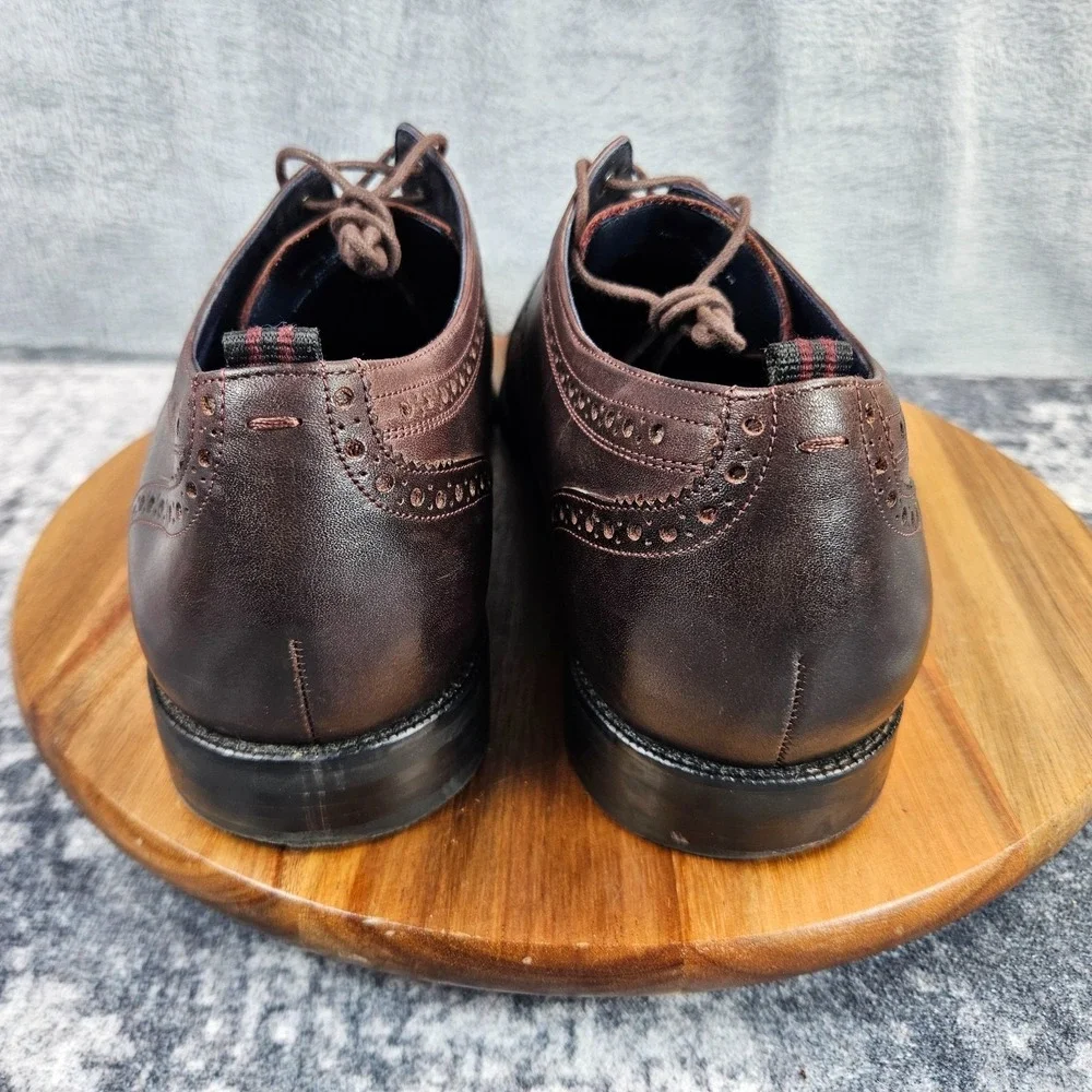 Cole Haan Jefferson Grand 2.0 Oxford Shoes Mens 10.5 M Brown Leather Cap Toe